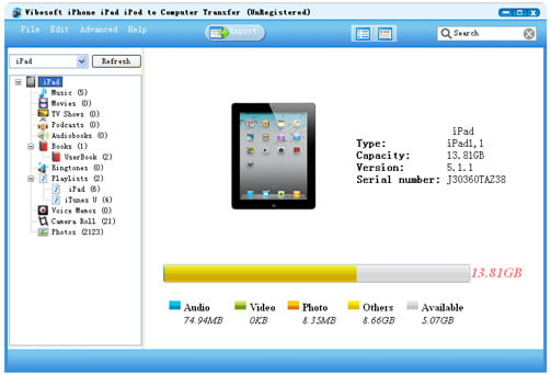Vibosoft iPad/iPhone/iPod to Computer Transfer